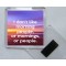 I don't like morning people, or mornings, or people. - Square Acrylic Fridge Magnet
