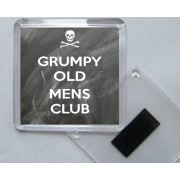 Grumpy Old Mens Club - Square Acrylic Fridge Magnet