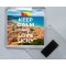 Keep Calm and Love Sicily - Square Acrylic Fridge Magnet