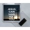 Jesus Can Save You Too - Square Acrylic Fridge Magnet
