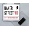 Baker Street - Square Acrylic Fridge Magnet