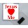 Jesus Loves (heart) Me - Square Acrylic Fridge Magnet
