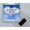 If God is Your Co-pilot Trade Places - Square Acrylic Fridge Magnet