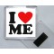 I Love (heart) Me - Square Acrylic Fridge Magnet