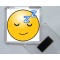 Sleepy Smiley - Square Acrylic Fridge Magnet