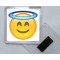 Halo Smiley - Square Acrylic Fridge Magnet