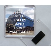 Keep Calm and Love Mallard - Square Acrylic Fridge Magnet
