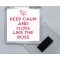 Keep Calm and Floss Like the Boss - Square Acrylic Fridge Magnet