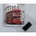 Routemaster Bus - Square Acrylic Fridge Magnet