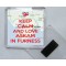 Keep Calm and Love Askam in Furness - Square Acrylic Fridge Magnet