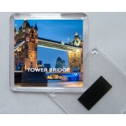 Tower Bridge - Square Acrylic Fridge Magnet