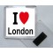 I Love (heart) London - Square Acrylic Fridge Magnet