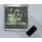 If you don't try, you will never know. - Square Acrylic Fridge Magnet
