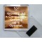 Growing old is Compulsory, Growing up is Optional. - Square Acrylic Fridge Magnet
