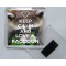 Keep Calm and Love a Raccoon - Square Acrylic Fridge Magnet