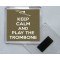 Keep Calm and Play the Trombone - Square Acrylic Fridge Magnet