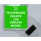 Teamwork Makes the Dream Work - Square Acrylic Fridge Magnet