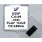 Keep Calm and Play your Ocarina - Square Acrylic Fridge Magnet