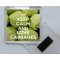 Keep Calm and Love Cabbages - Square Acrylic Fridge Magnet