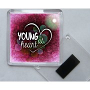 Young at heart - Square Acrylic Fridge Magnet