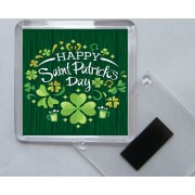 Happy Saint Patrick's Day - Square Acrylic Fridge Magnet