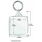 Keep Calm and Carry On - Square Keyring