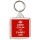 Keep Calm and Carry On - Square Keyring