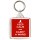 Keep Calm and Carry a Wand - Square Keyring