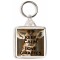 Keep Calm and Love Giraffes - Square Keyring