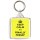 Keep Calm It's Finally Friday - Square Keyring