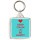 Keep Calm and Be Happy - Square Keyring