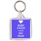 Keep Calm I Love my Nan - Square Keyring