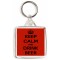 Keep Calm and Drink Beer - Square Keyring