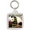 Keep Calm and Hug a Panda - Square Keyring