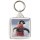 Keep Cool and Hug a Penguin - Square Keyring