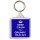 Keep Calm You Grumpy Old Git - Square Keyring