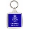 Keep Calm You Grumpy Old Git - Square Keyring