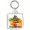 Keep Calm and Eat Tangerines - Square Keyring