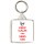 Keep Calm and Sing On - Square Keyring