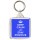 Keep Calm and Stay Positive - Square Keyring