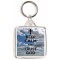 Keep Calm and Trust God - Square Keyring