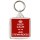 Keep Calm I'm an Air Stewardess - Square Keyring