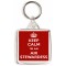 Keep Calm I'm an Air Stewardess - Square Keyring