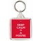 Keep Calm I'm a Postie - Square Keyring