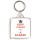 Keep Calm I'm a Banker - Square Keyring