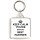 Keep Calm You're Britain's Best Partner - Square Keyring