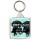 Keep Calm and Love Your Black Labrador - Square Keyring