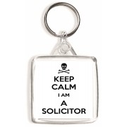 Keep Calm I'm a Solicitor - Square Keyring