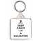 Keep Calm I'm a Solicitor - Square Keyring