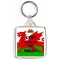 Keep Calm I'm Welsh - Square Keyring
